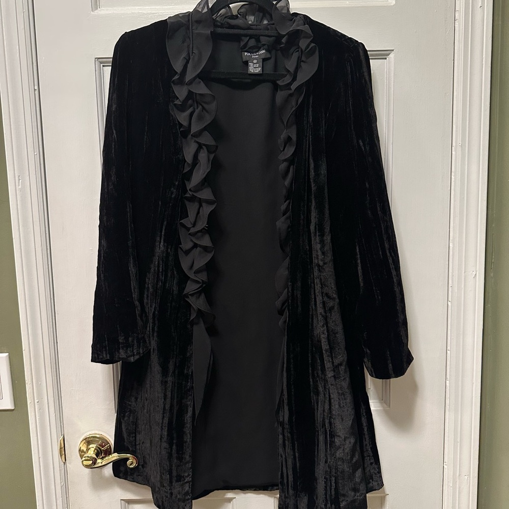 Focus 2000‎ Black Velvet Cardigan